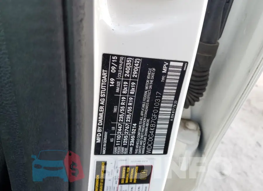 WDC0G4KB7GF010317 Photo# 13