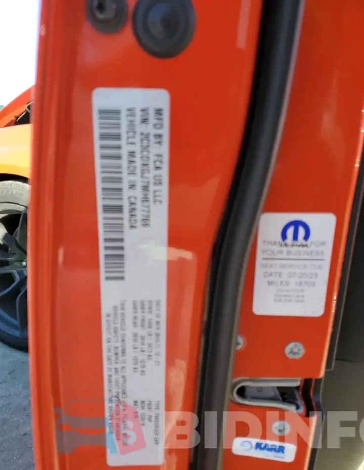 2C3CDXGJ7MH677769 Photo# 12