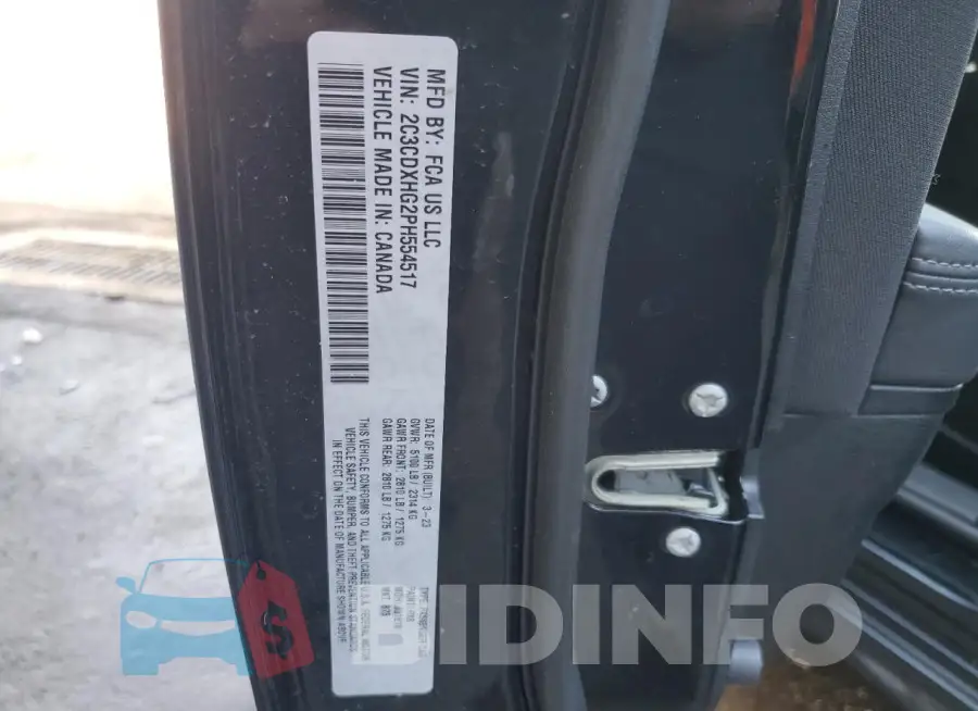 2C3CDXHG2PH554517 Photo# 13