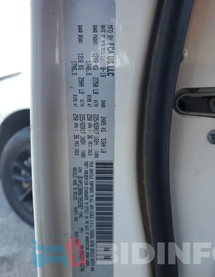 3C4PDCBB8KT852587 Photo# 13