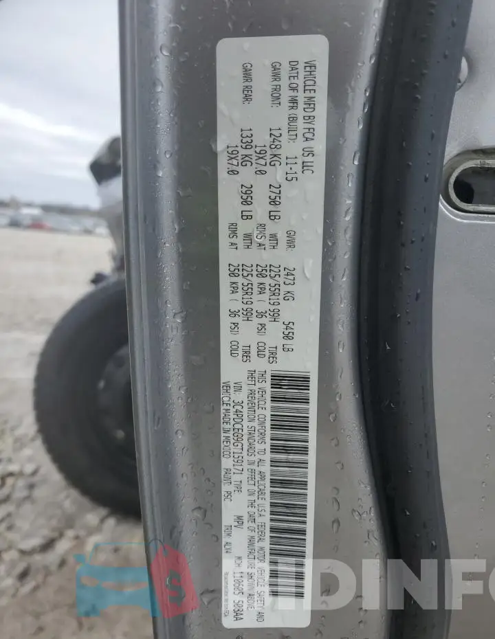 3C4PDCEG9GT159171 Photo# 14