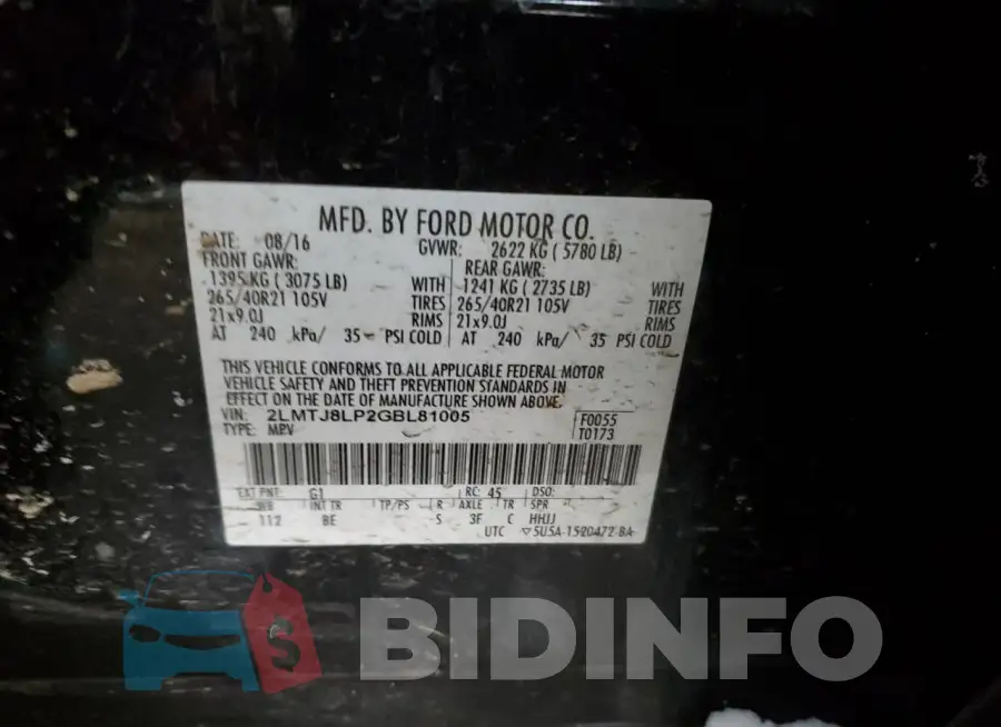 2LMTJ8LP2GBL81005 Photo# 12