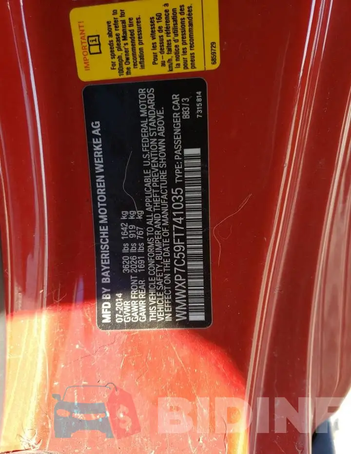 WMWXP7C59FT741035 Photo# 12
