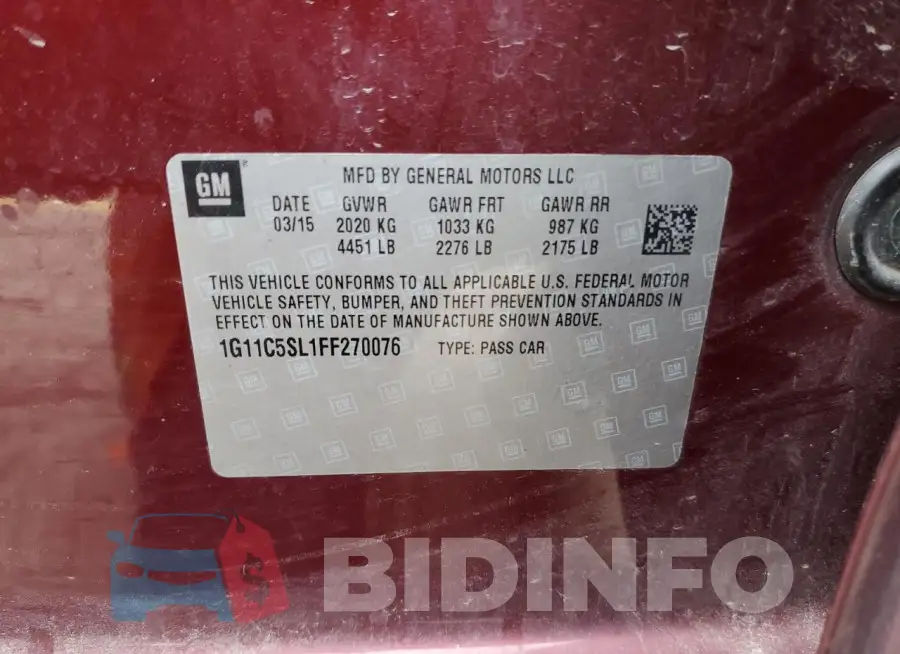1G11C5SL1FF270076 Photo# 13