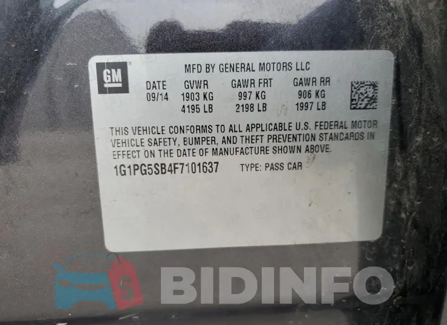 1G1PG5SB4F7101637 Photo# 13