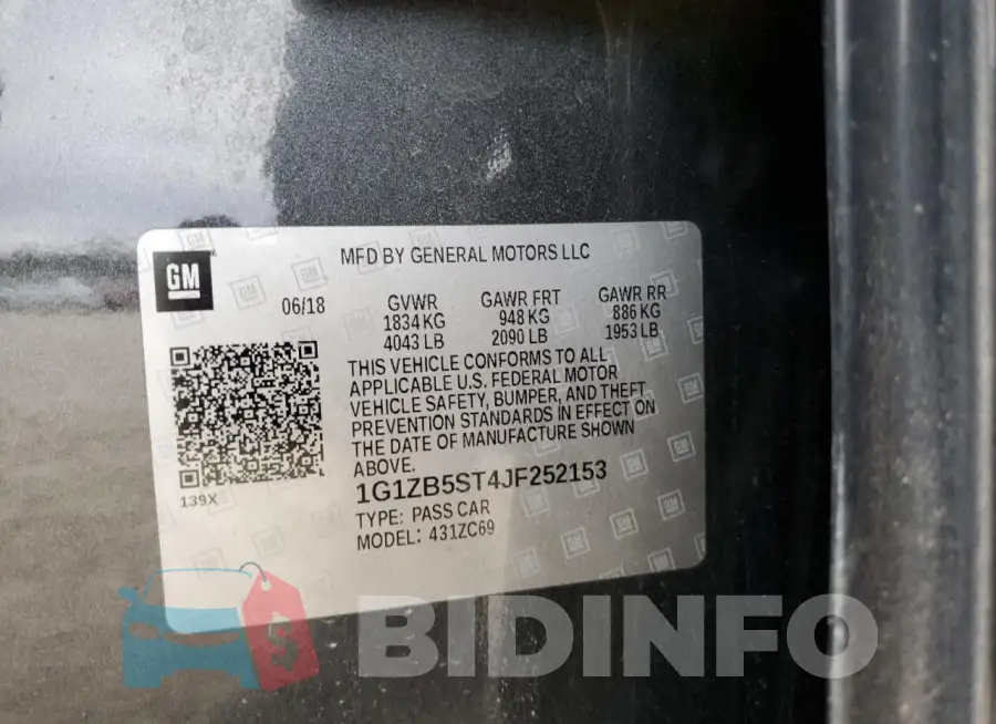 1G1ZB5ST4JF252153 Photo# 12