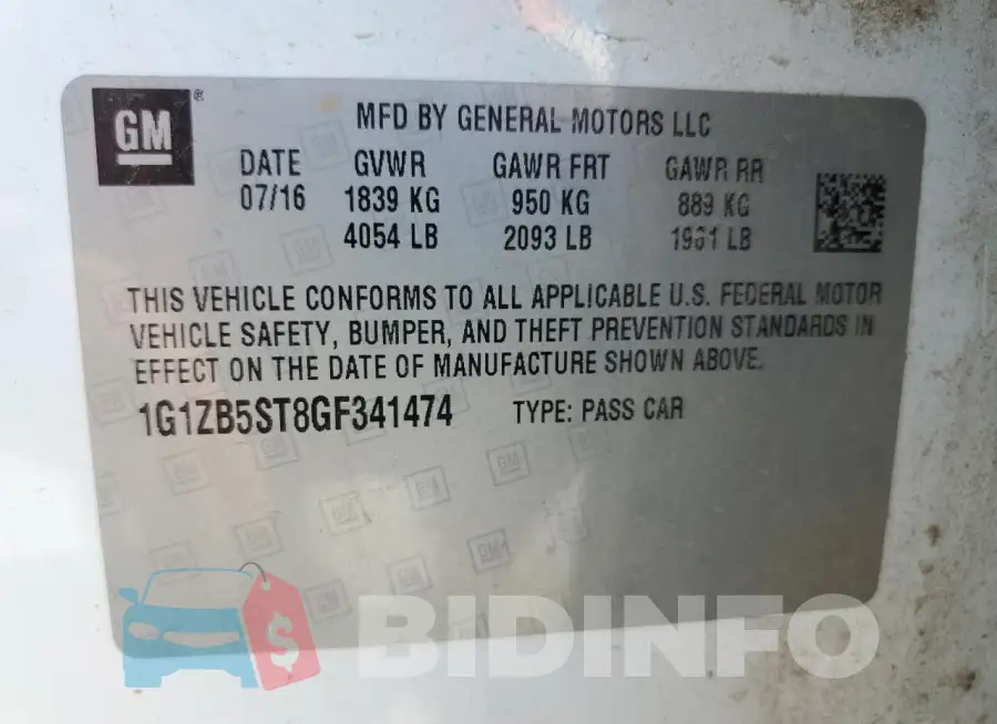 1G1ZB5ST8GF341474 Photo# 12