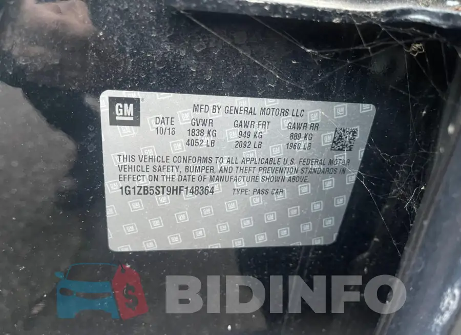 1G1ZB5ST9HF148364 Photo# 10