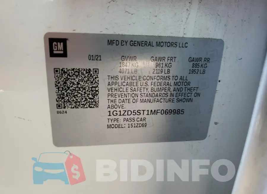 1G1ZD5ST1MF069985 Photo# 12