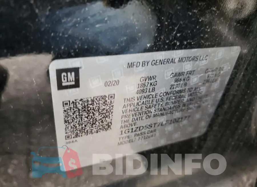 1G1ZD5ST7LF102177 Photo# 12