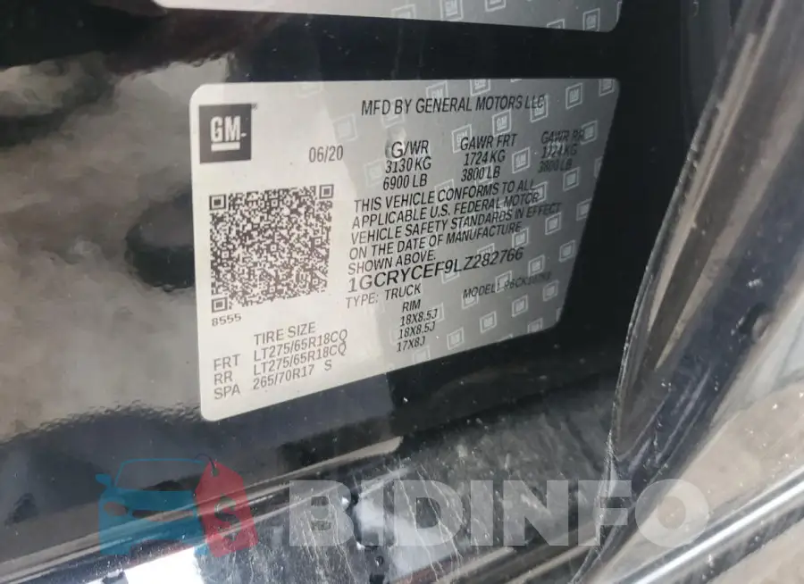 1GCRYCEF9LZ282766 Photo# 12