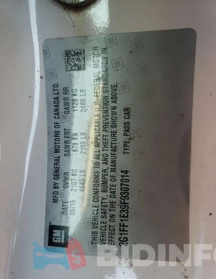 2G1FF1E39F9307014 Photo# 12