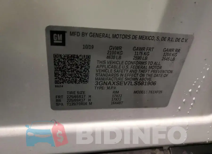 3GNAXSEV7LS581906 Photo# 13