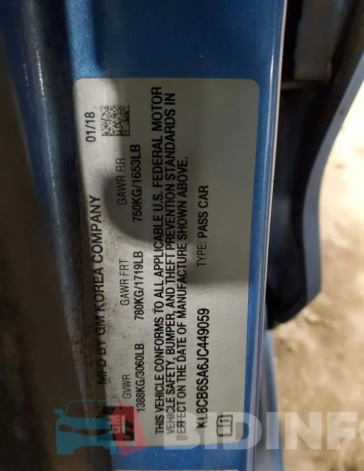 KL8CB6SA6JC449059 Photo# 12