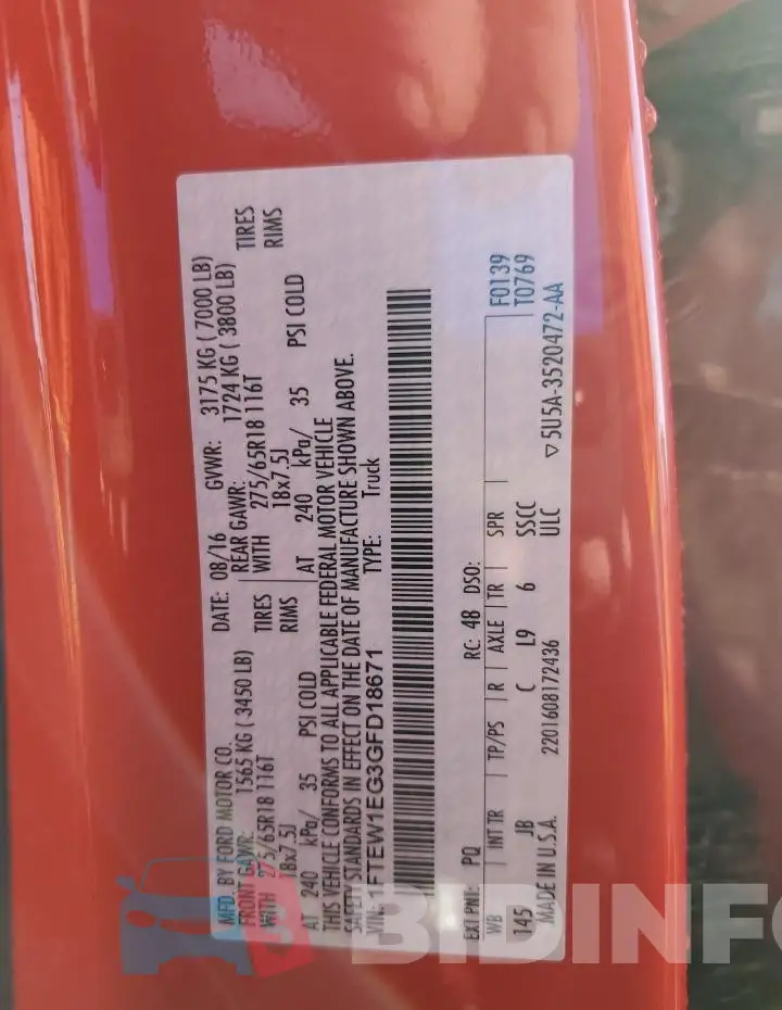 1FTEW1EG3GFD18671 Photo# 12