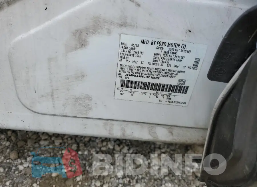 2FMPK4J86JBC16502 Photo# 13