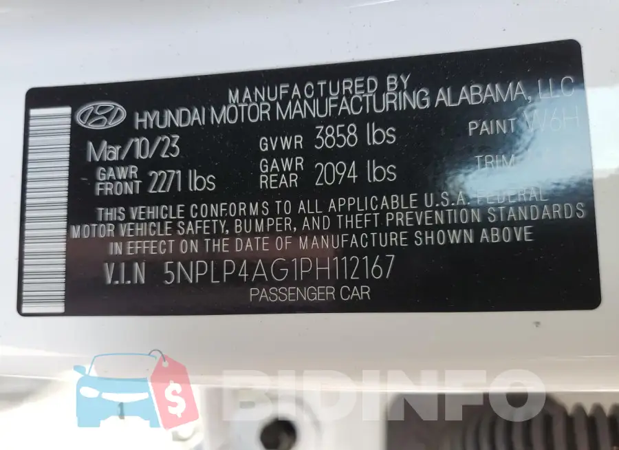 5NPLP4AG1PH112167 Photo# 12