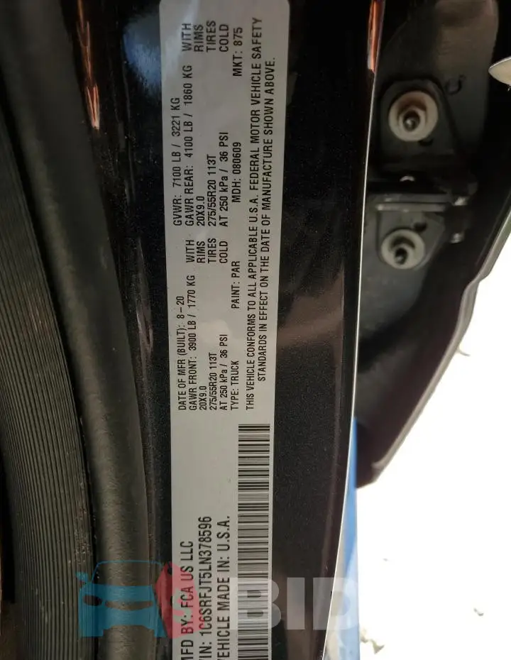 1C6SRFJT5LN378596 Photo# 12