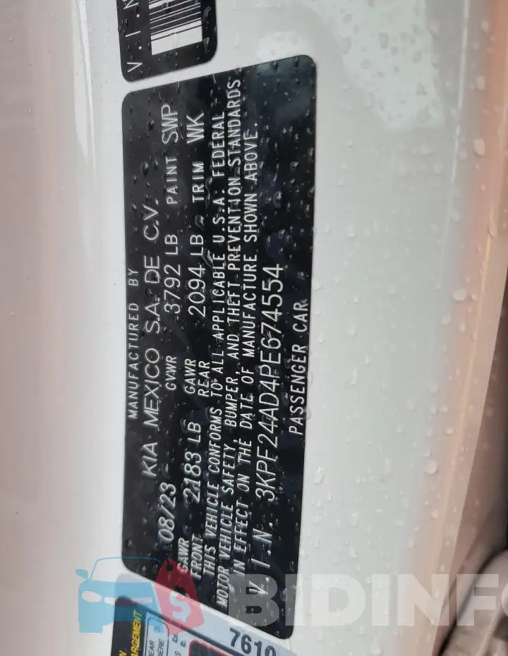 3KPF24AD4PE674554 Photo# 13