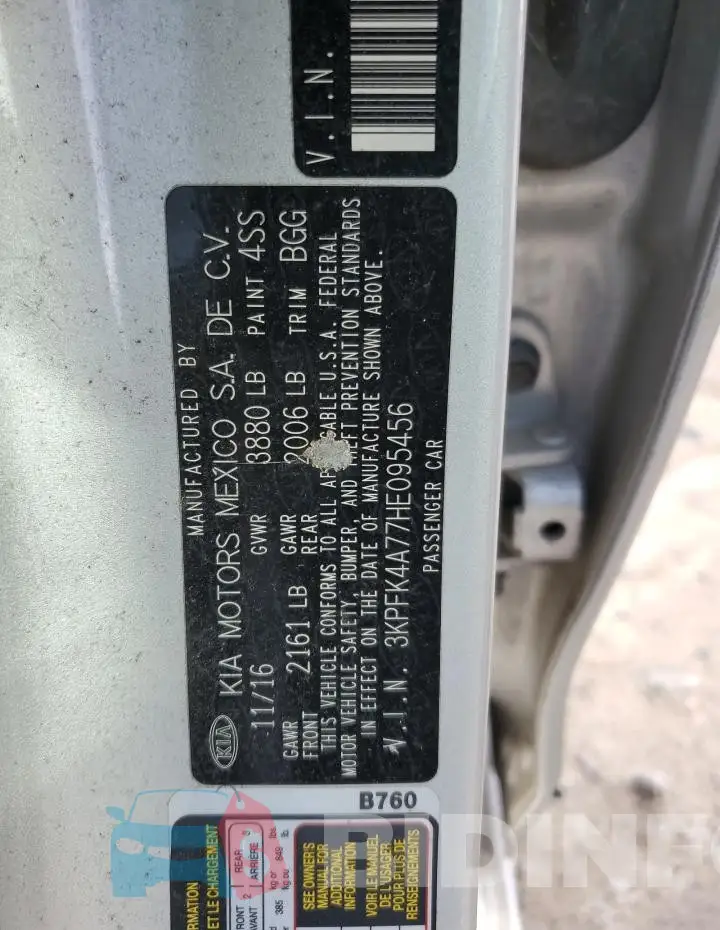 3KPFK4A77HE095456 Photo# 12