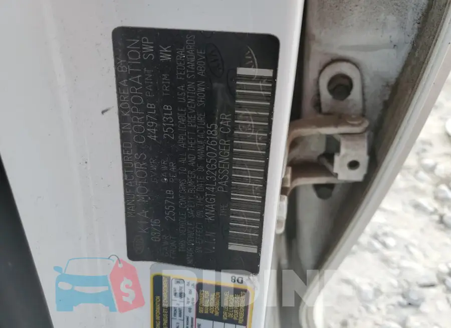 KNAGT4L32G5076185 Photo# 12