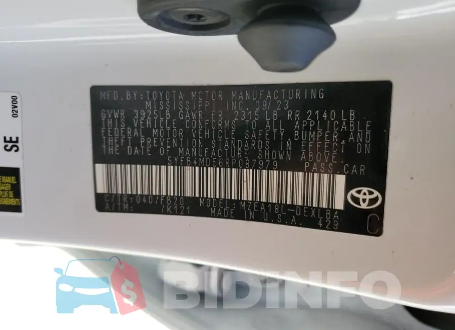 5YFB4MDE6RP087979 Photo# 13