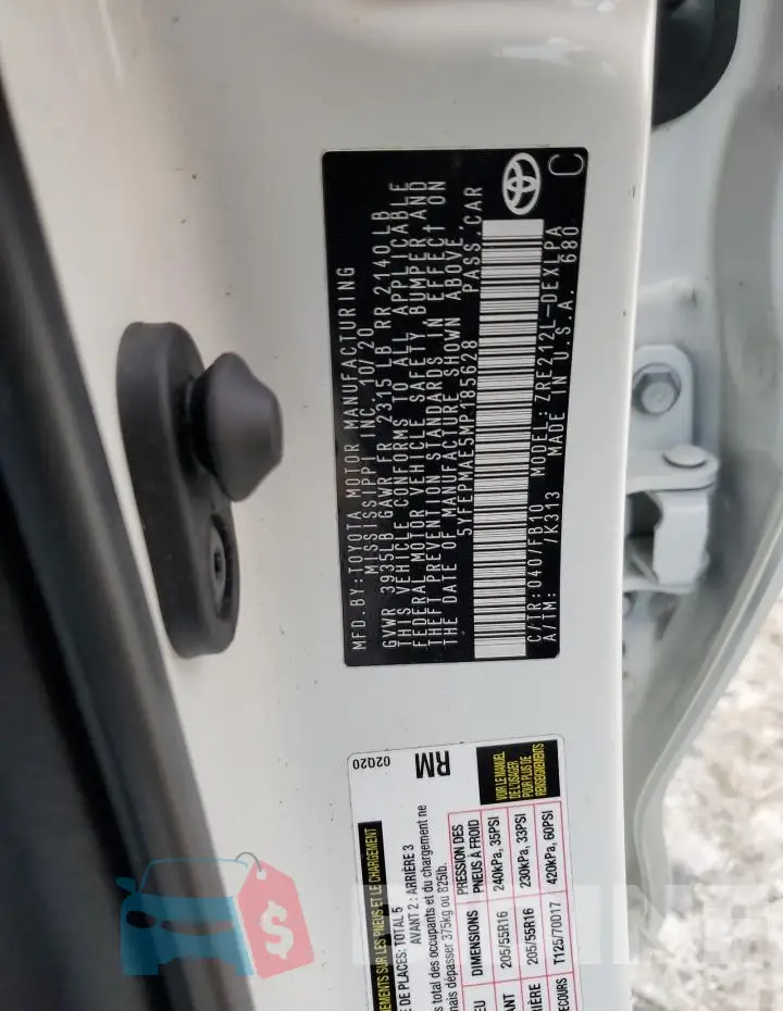 5YFEPMAE5MP185628 Photo# 12