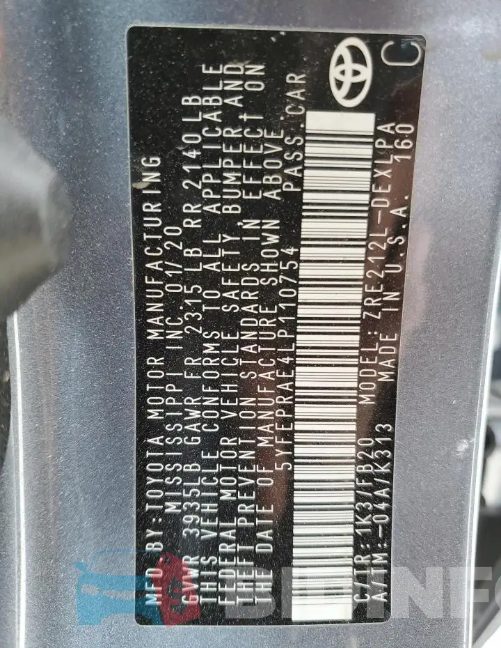 5YFEPRAE4LP110754 Photo# 12