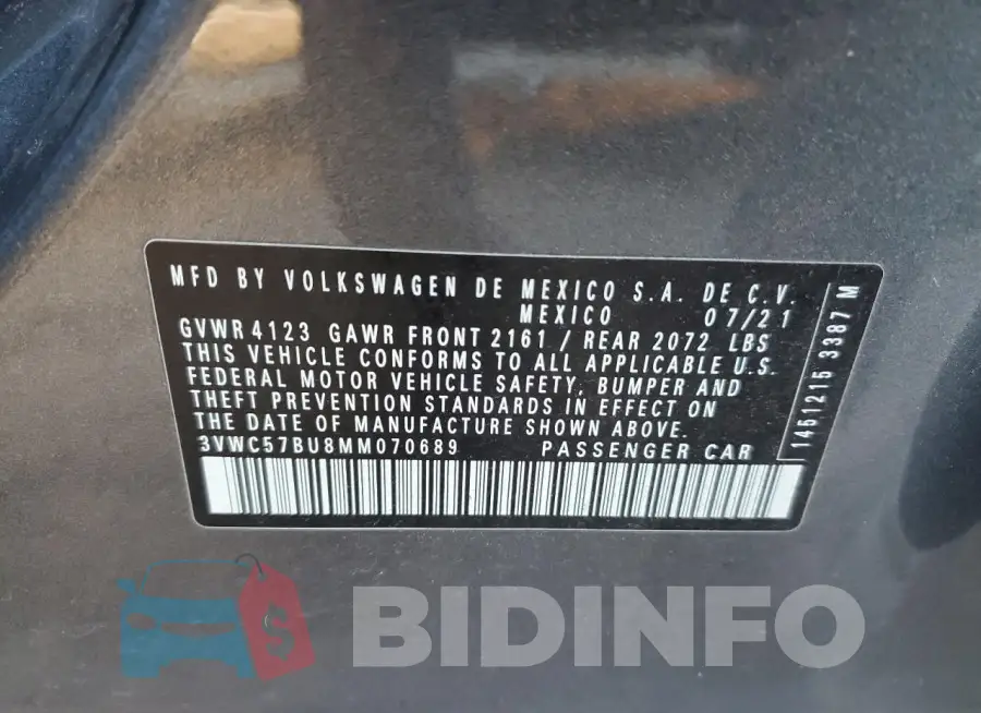 3VWC57BU8MM070689 Photo# 12