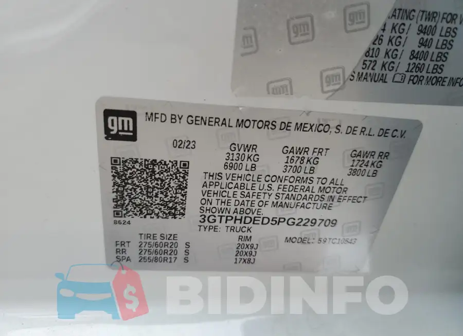 3GTPHDED5PG229709 Photo# 13