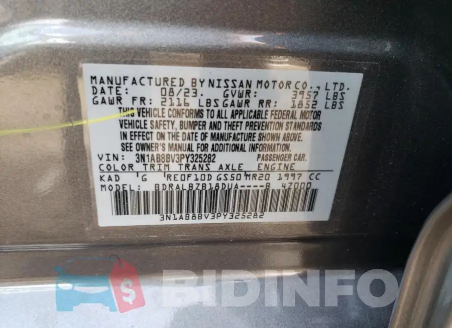 3N1AB8BV3PY325282 Photo# 13