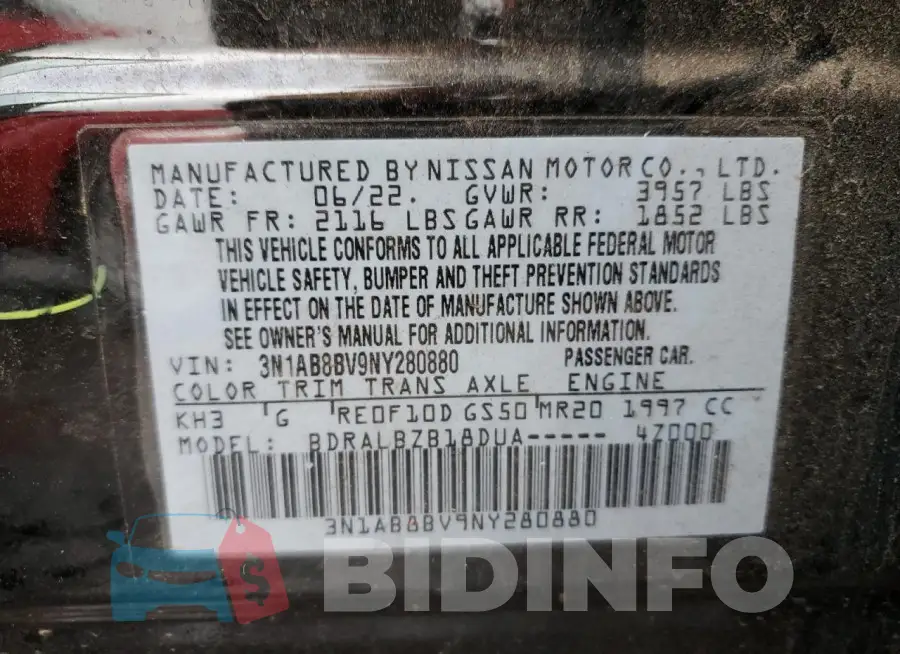 3N1AB8BV9NY280880 Photo# 13
