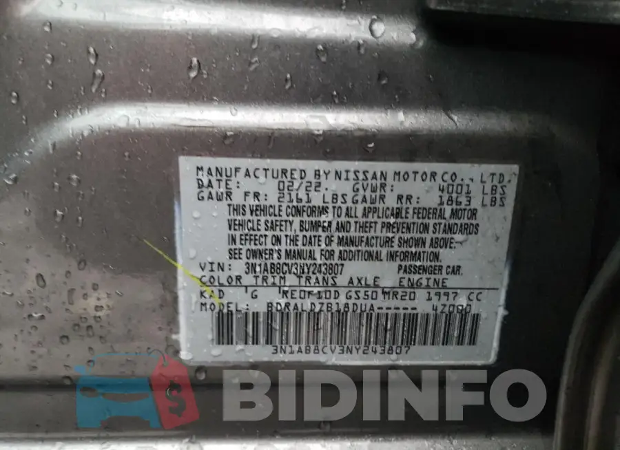 3N1AB8CV3NY243807 Photo# 12