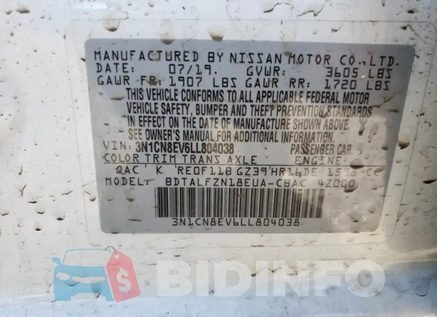 3N1CN8EV6LL804038 Photo# 10