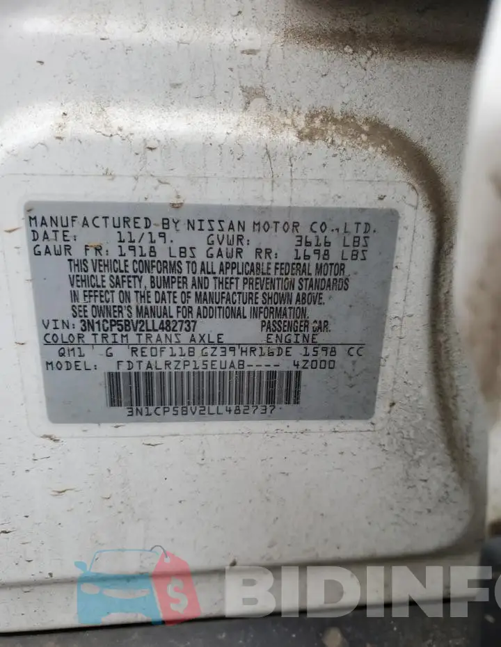 3N1CP5BV2LL482737 Photo# 12