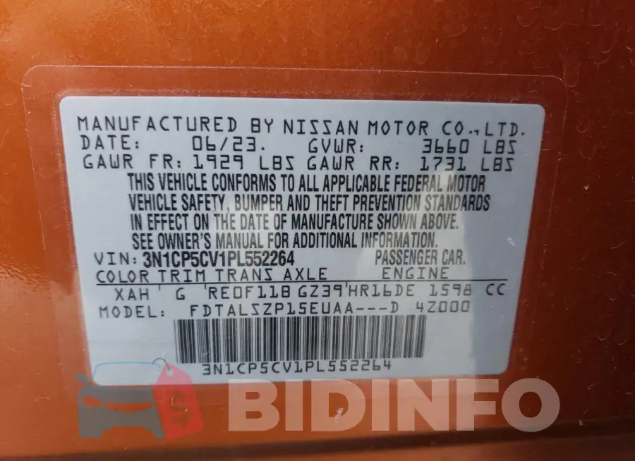 3N1CP5CV1PL552264 Photo# 12
