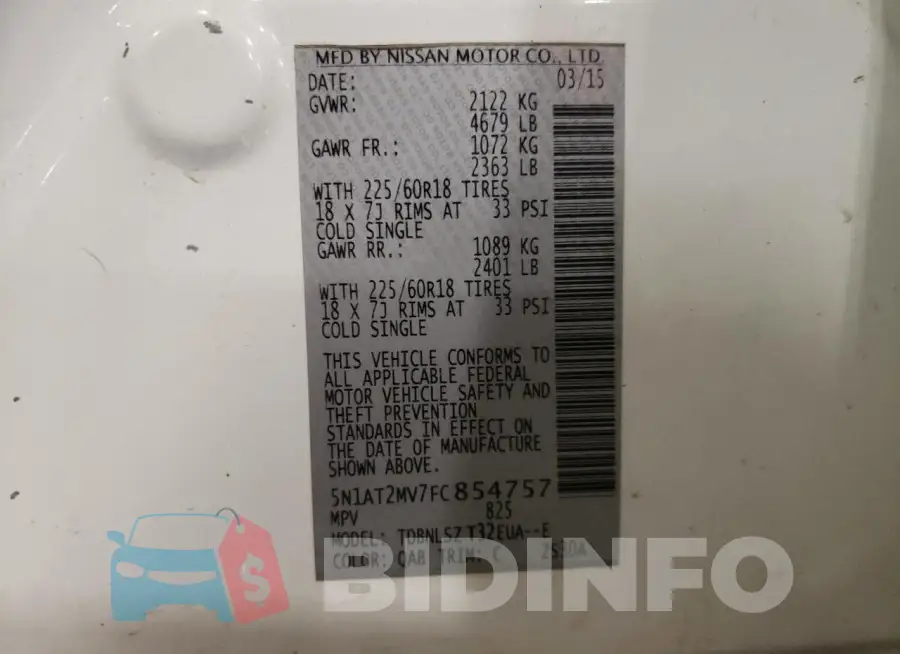 5N1AT2MV7FC854757 Photo# 13