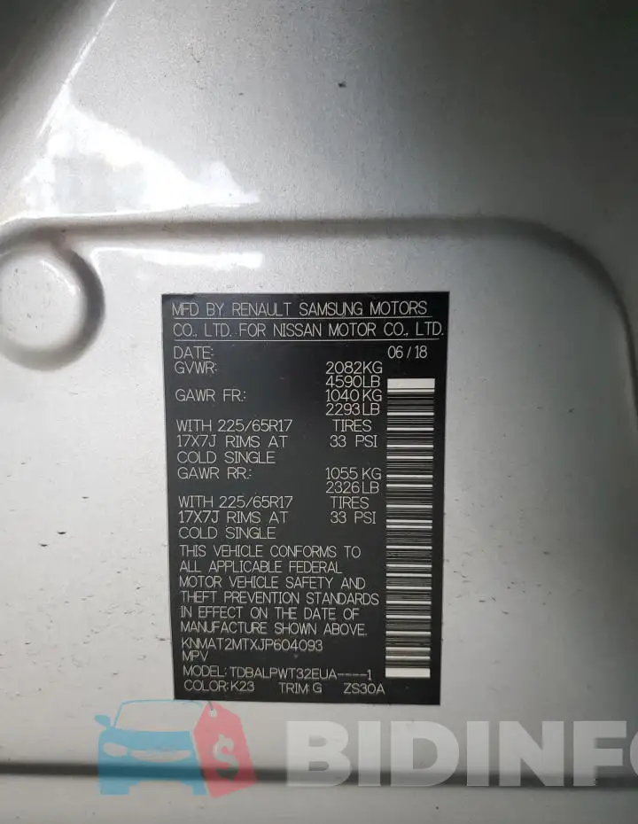 KNMAT2MTXJP604093 Photo# 12