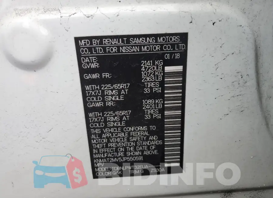KNMAT2MV5JP550591 Photo# 14