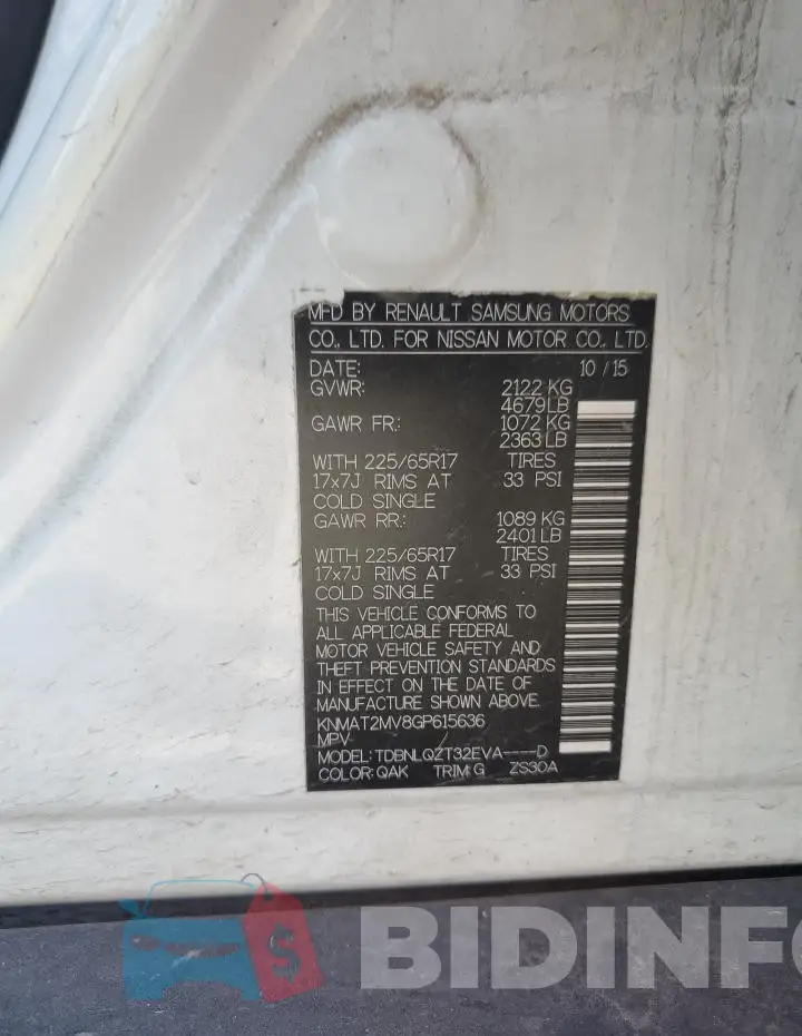 KNMAT2MV8GP615636 Photo# 13
