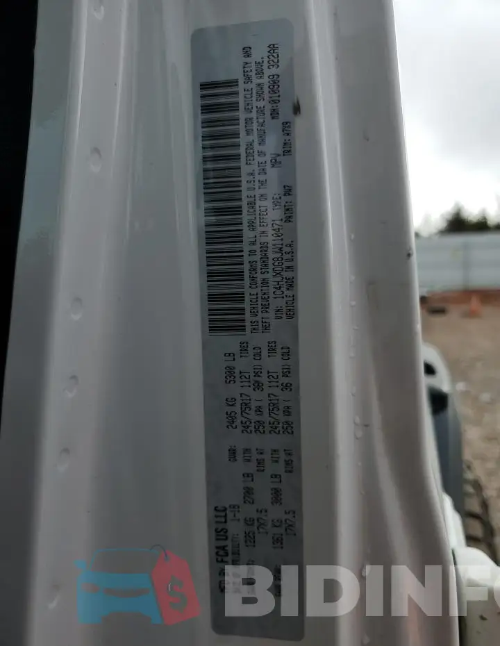 1C4HJXDG8JW110471 Photo# 12