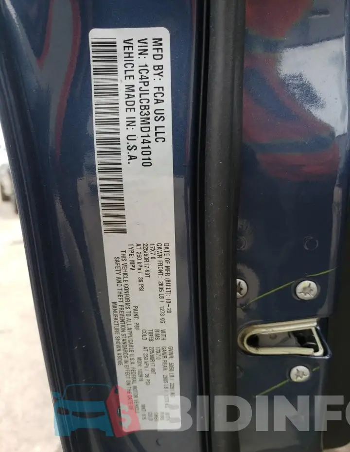 1C4PJLCB3MD141010 Photo# 14