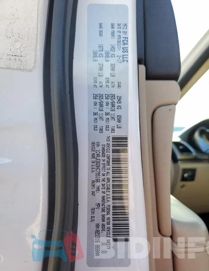 1C4RJEBG9HC795166 Photo# 12