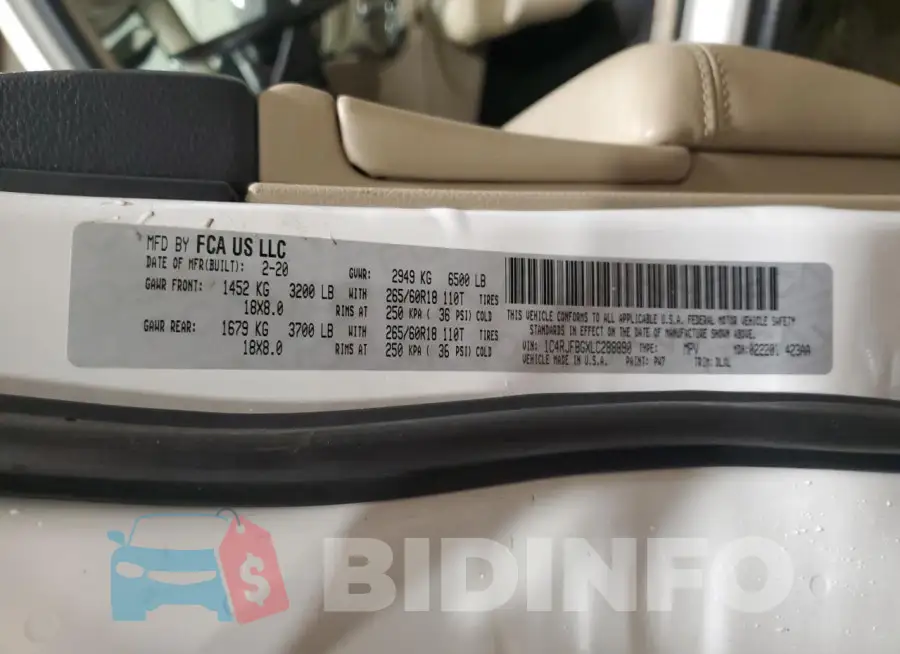 1C4RJFBGXLC288890 Photo# 13