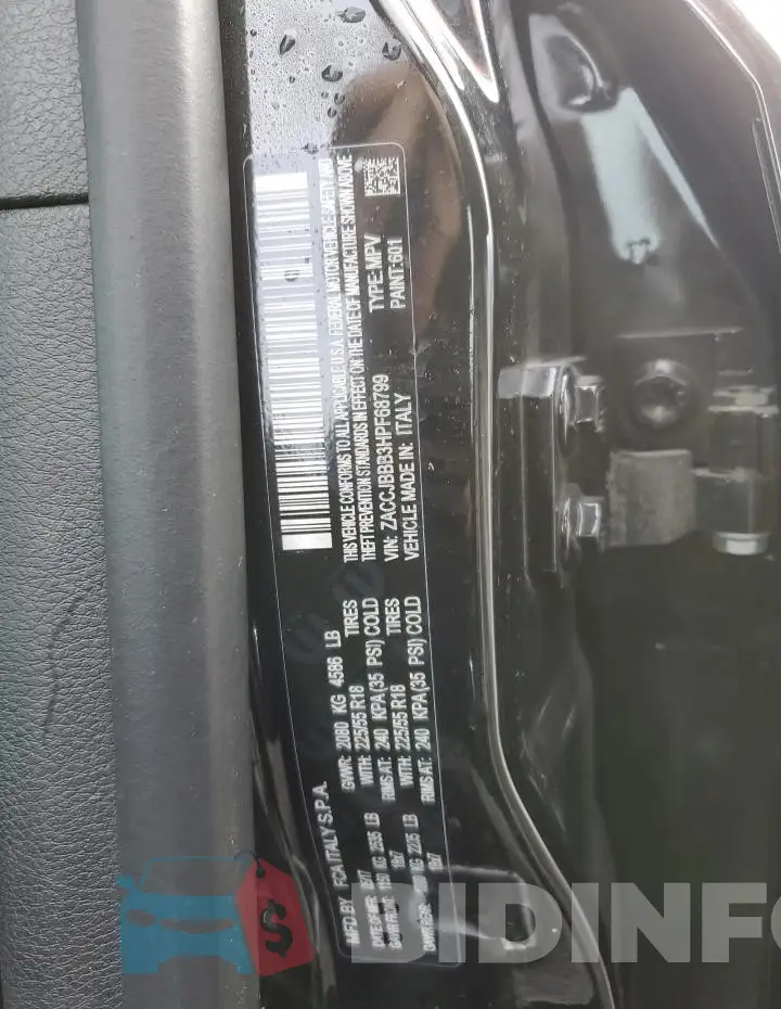 ZACCJBBB3HPF68799 Photo# 12