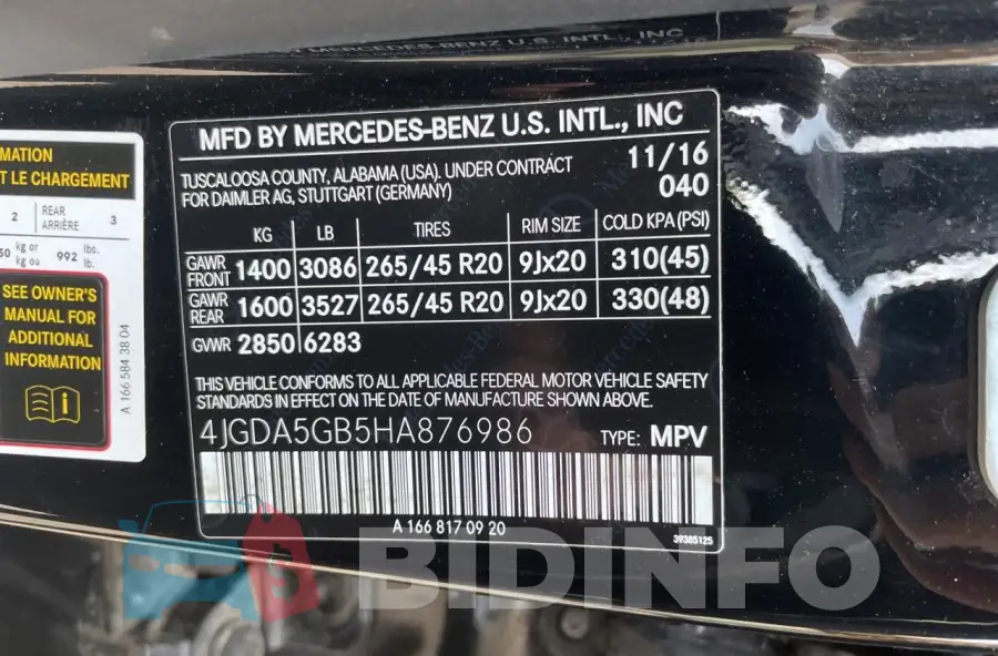 4JGDA5GB5HA876986 Photo# 10