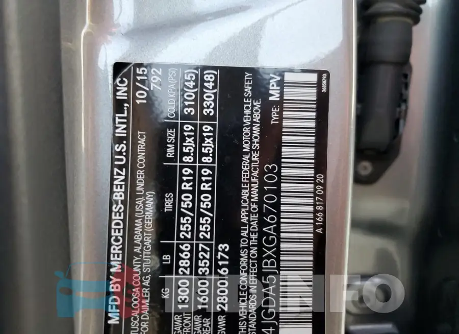 4JGDA5JBXGA670103 Photo# 13