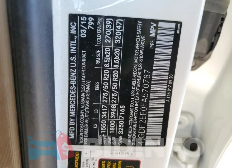 4JGDF2EE0FA570787 Photo# 12