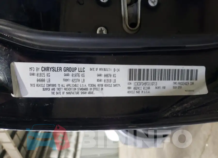 1C3CDFDH9FD116713 Photo# 12