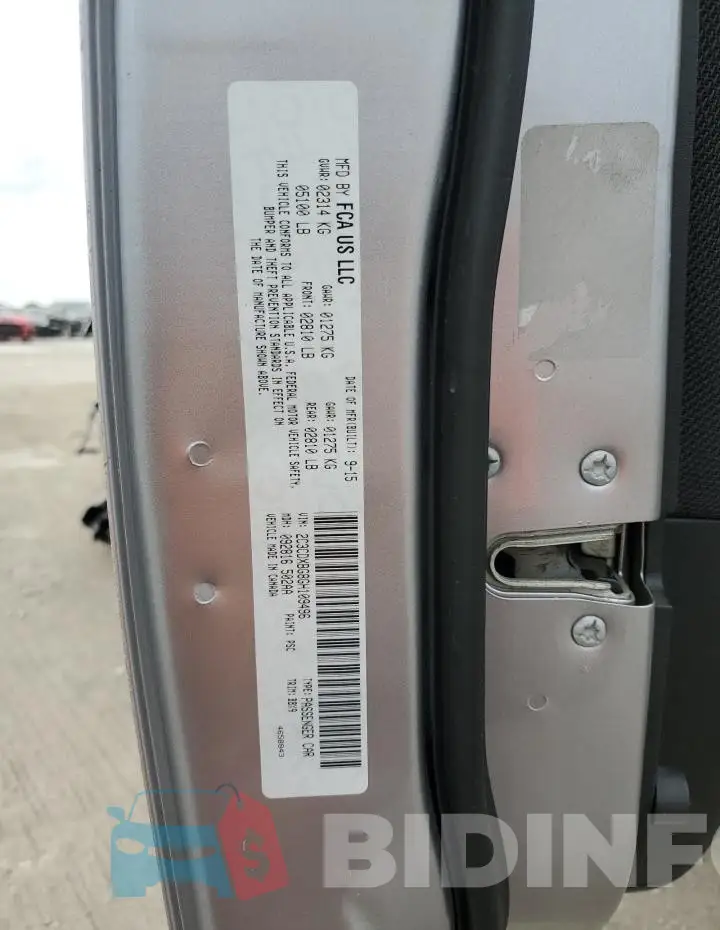2C3CDXBG8GH109496 Photo# 12